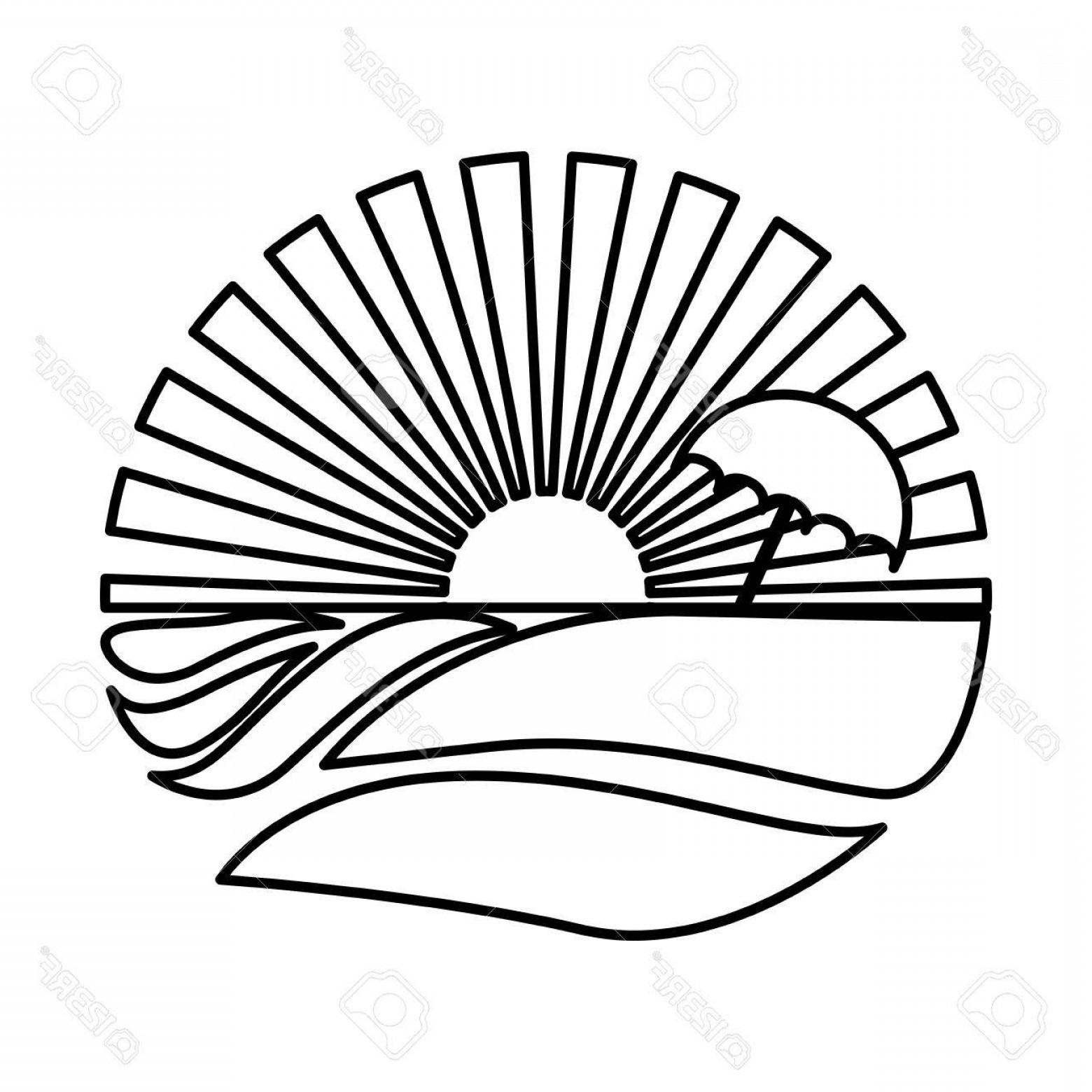 1560x1560 Black Beach Sunset Vector Sohadacouri