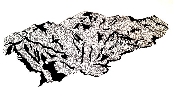 600x313 Funky Squaw Valley Illustration Team Zimmerman Art, Illustration