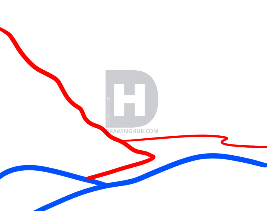 914x720 How To Draw Mountains For Kids, Step