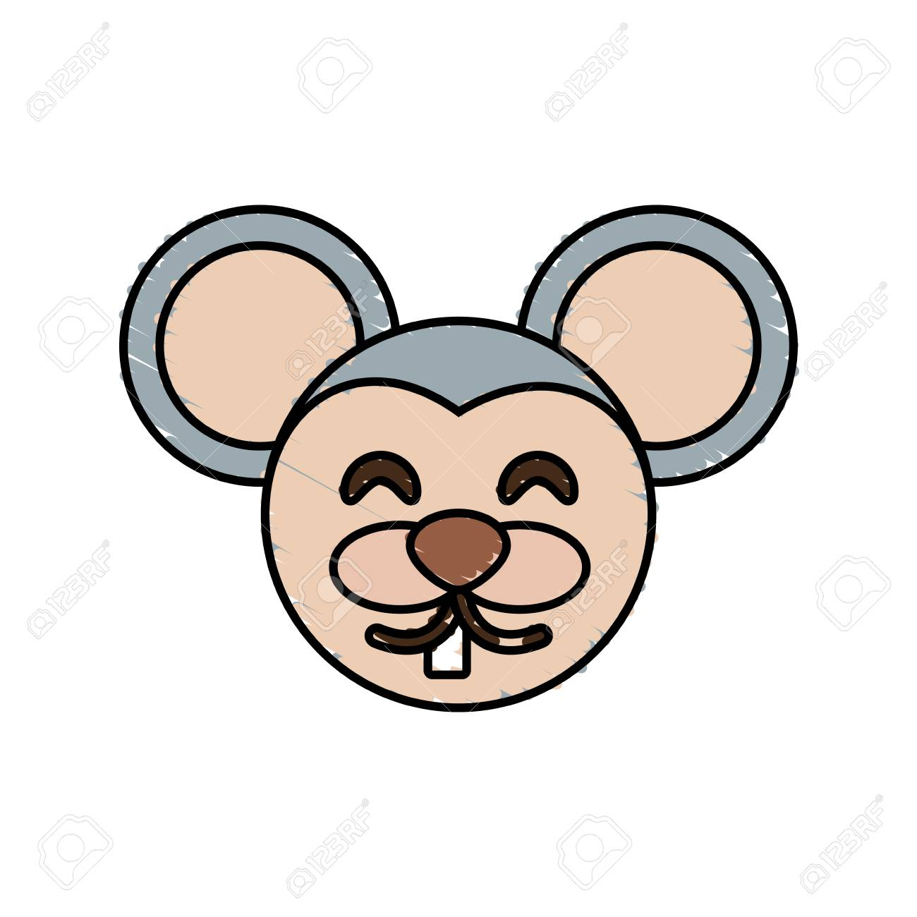 1300x1300 Excelent Cute Mouse Drawing Animal Vector Illustration Royalty
