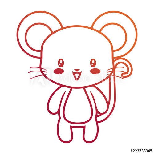 500x500 Cute Mouse Animal Baby Drawing