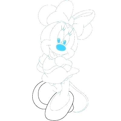 400x400 How To Draw Minnie Mouse Face Step