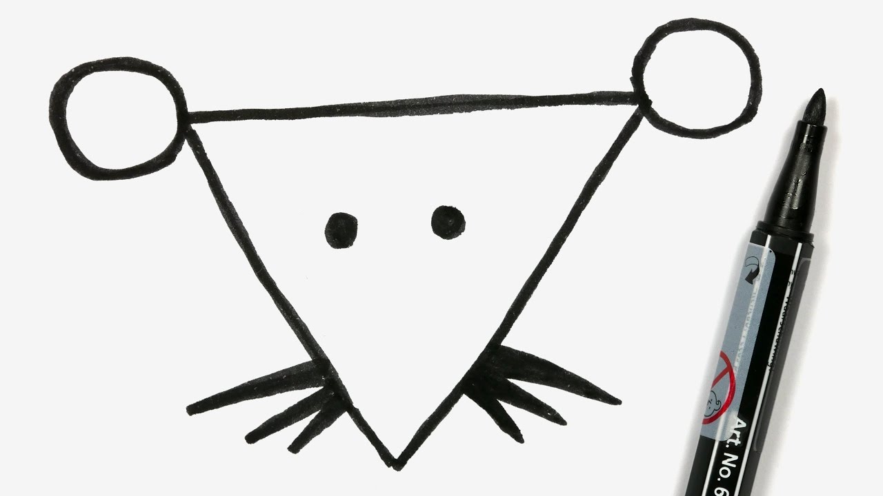 1280x720 How To Draw A Cartoon Mouse