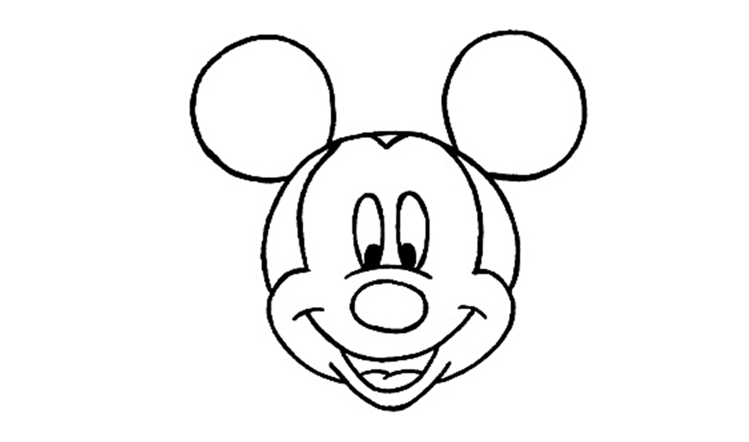 1500x886 Simple Disney Easy Sketches Easy Mickey Mouse Drawing Mickey Mouse