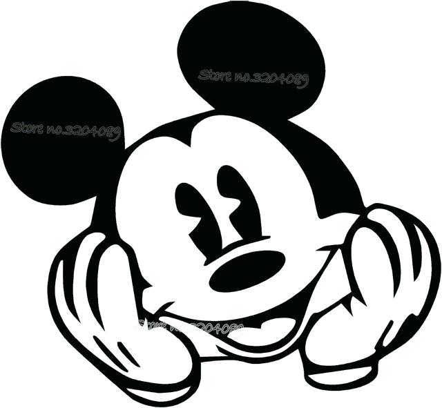 640x591 Mikey Mouse Face Mickey Mouse Put Hand On Face Wall Sticker Vinyl