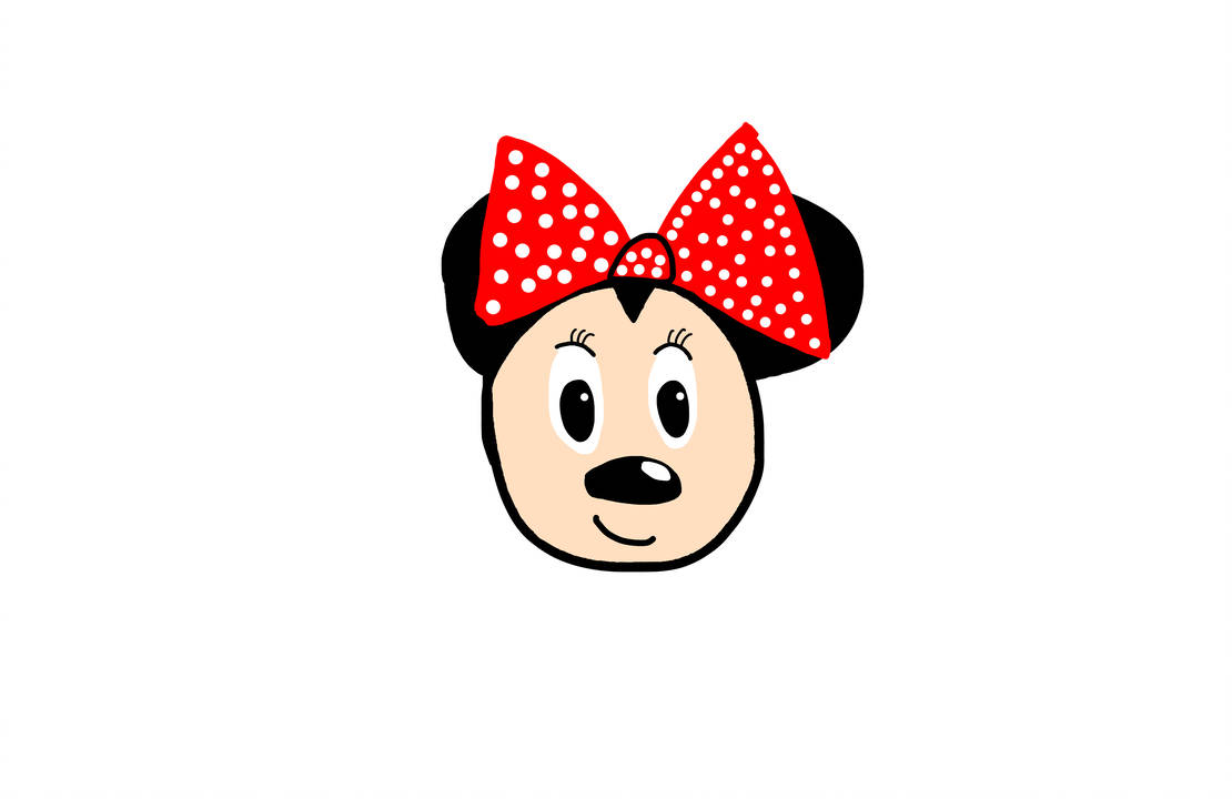 1110x720 Minnie Mouse Face Drawing