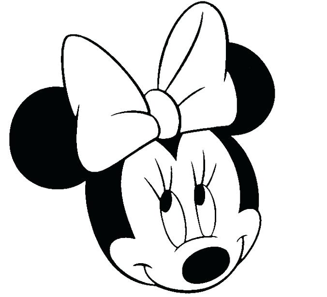 676x614 Drawing Minnie Mouse Face Mouse Face Coloring Pages Coloring Pages