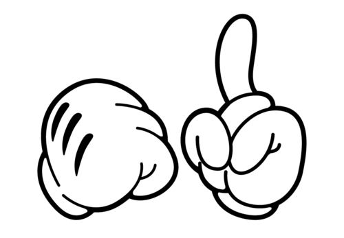 500x347 Rappers Drawing Mickey Mouse Transparent Png Clipart Free