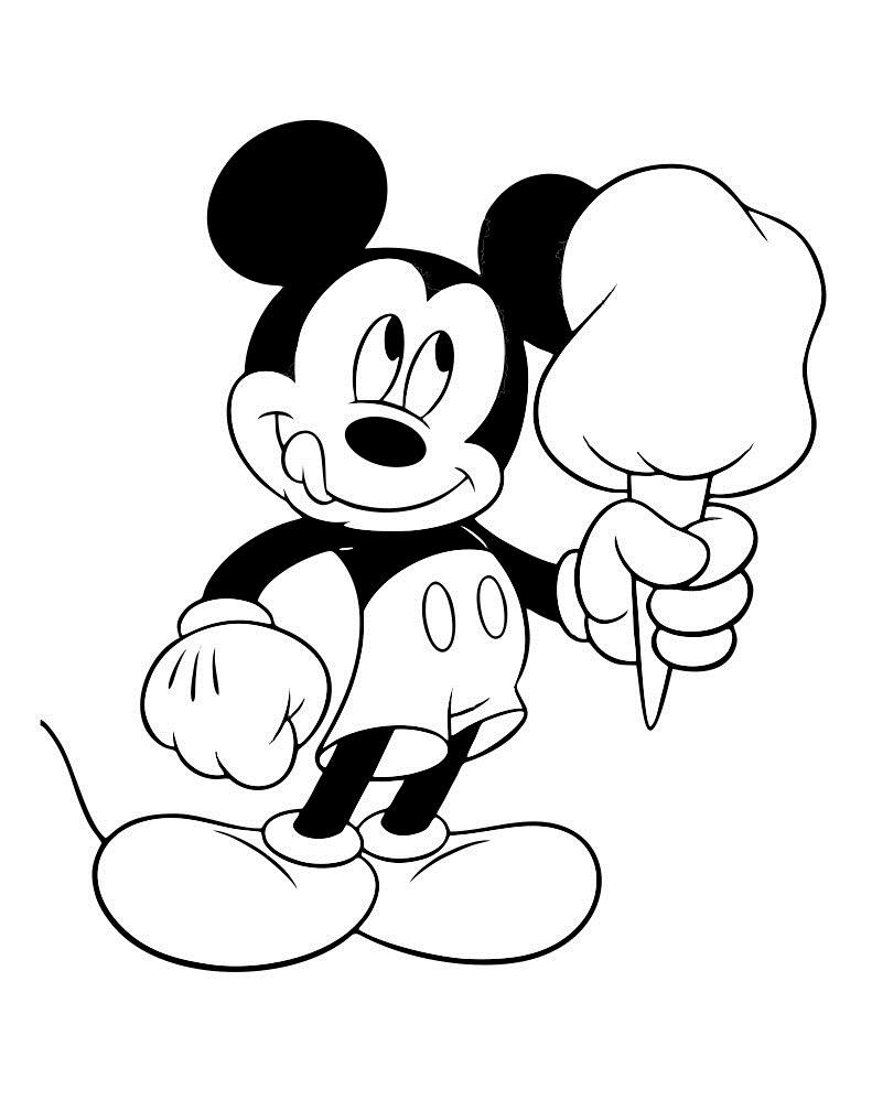 791x998 Disney Minnie Mouse Coloring Pages Line Drawing