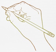 190x176 Draw Drawing Human Hand Drawing Line Drawing Mouse Pad Spreadshirt