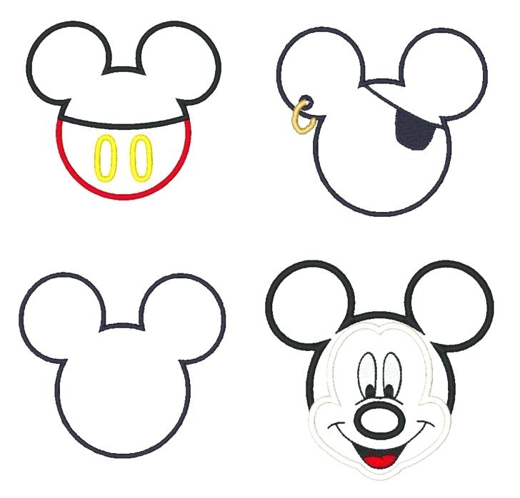 728x698 Mickey Mouse Pictures Outline Mickey Mouse Cartoon Outline Images