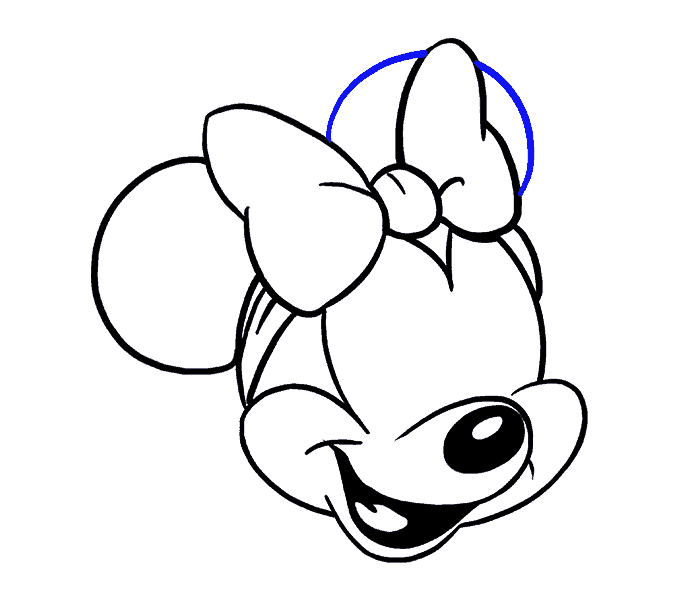 678x600 Outline Drawing Minnie Mouse For Free Download