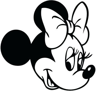 401x380 Minnie Mouse Face Drawing Mouse Face Outline Library Minnie Mouse