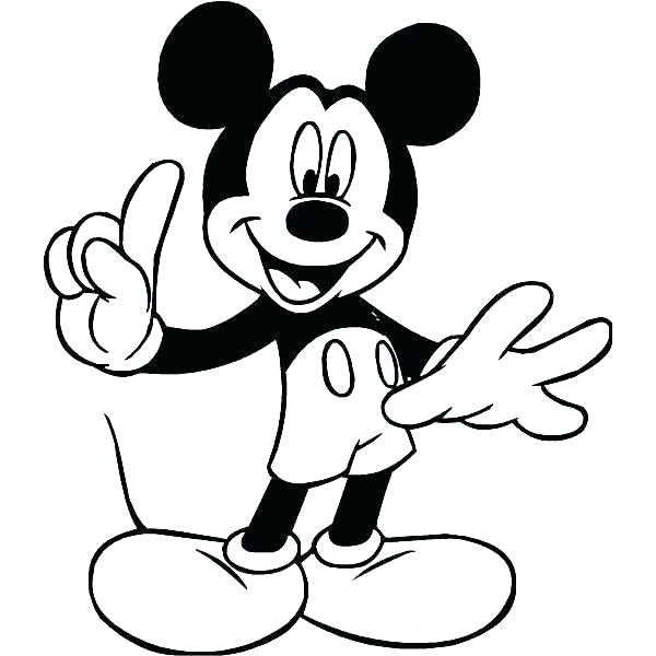 600x600 Mickey Mouse Face Outline