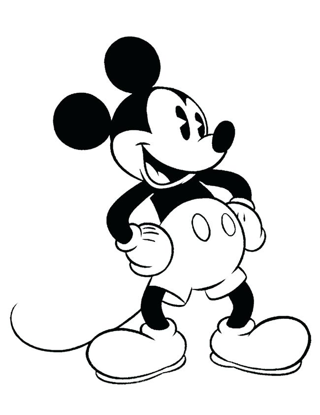 650x841 Crazy Mickey Mouse Template Outline Ears Shape Templates