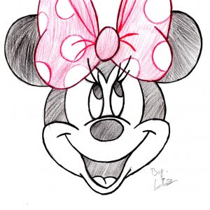 300x300 Minnie Mouse Drawings In Pencil Archives
