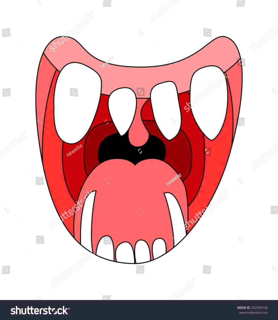 1097x1264 Cartoon Open Mouth Drawing