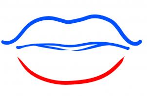 302x198 How To Draw How To Draw Lips For Kids