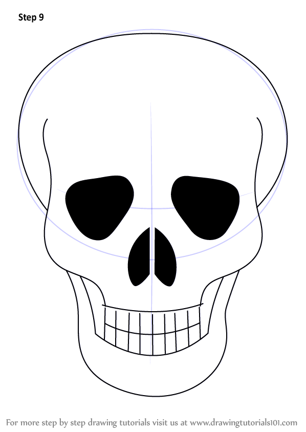598x844 Learn How To Draw Skull Easy