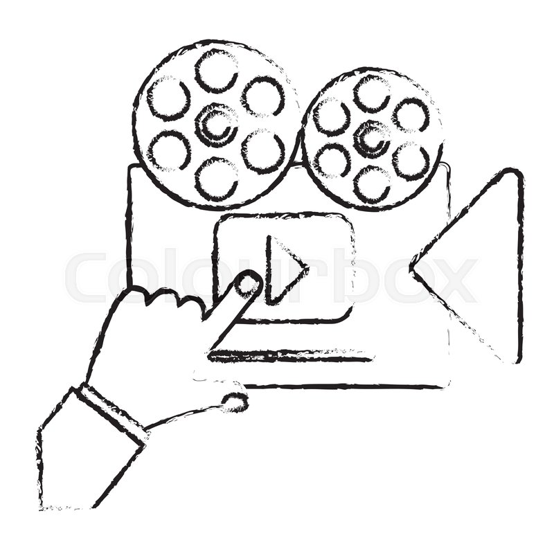 800x800 Film Reel Movie Or Video Related Icon Stock Vector Colourbox