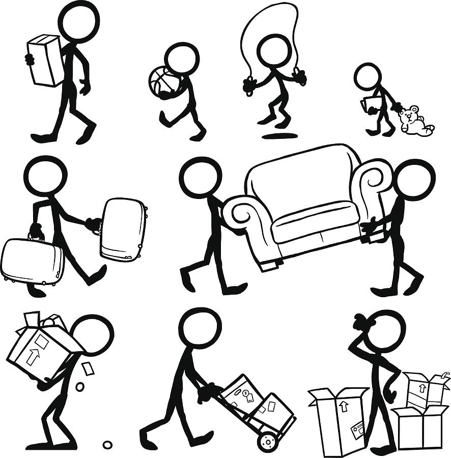 886x900 Stick Figure People Moving