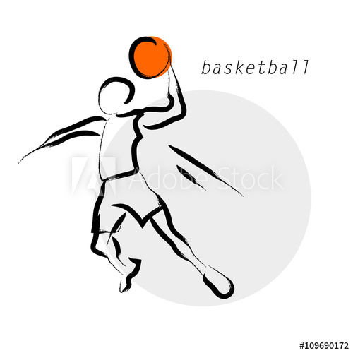 500x500 Hand Drawn Vector Sport Athlete Silhouette Isolated Sportsman