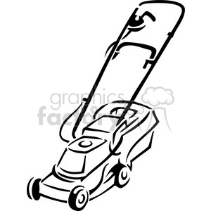 300x300 Black And White Riding Lawnmower Clipart Royalty Free Clipart