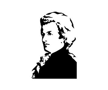 355x296 wolfgang amadeus mozart mural tattoo, composer wiener classic