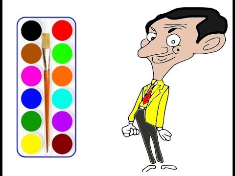 480x360 How To Draw Mr Bean Funny Coloring Painting Mix Coloring