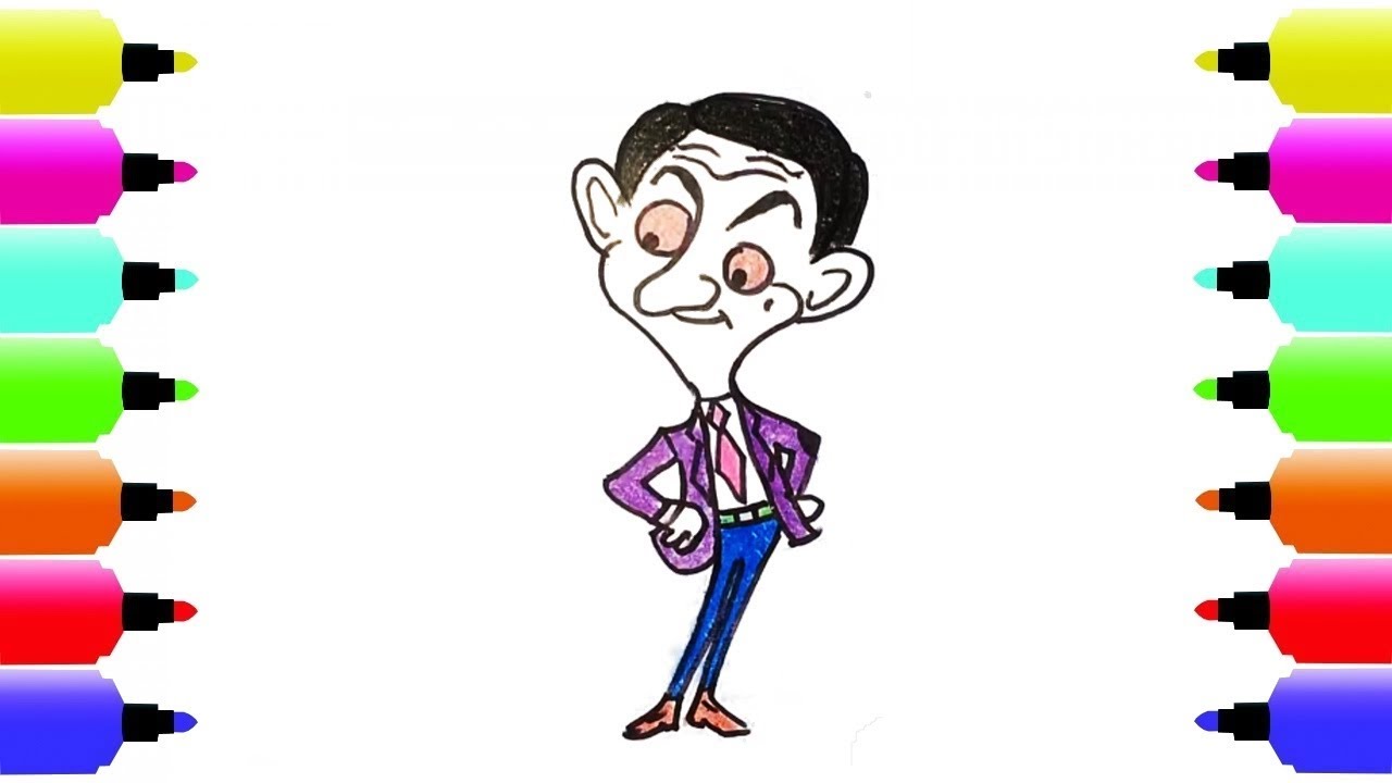 1280x720 How To Draw Mr Bean Cartoon Kids Songs Learn Drawing Art