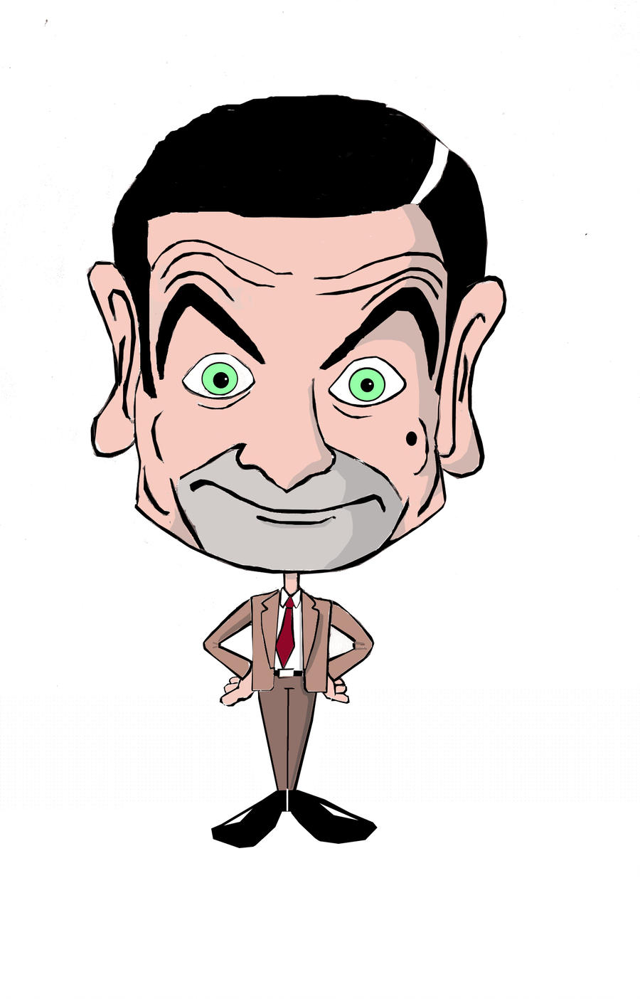 900x1404 Mr Bean Cartoon