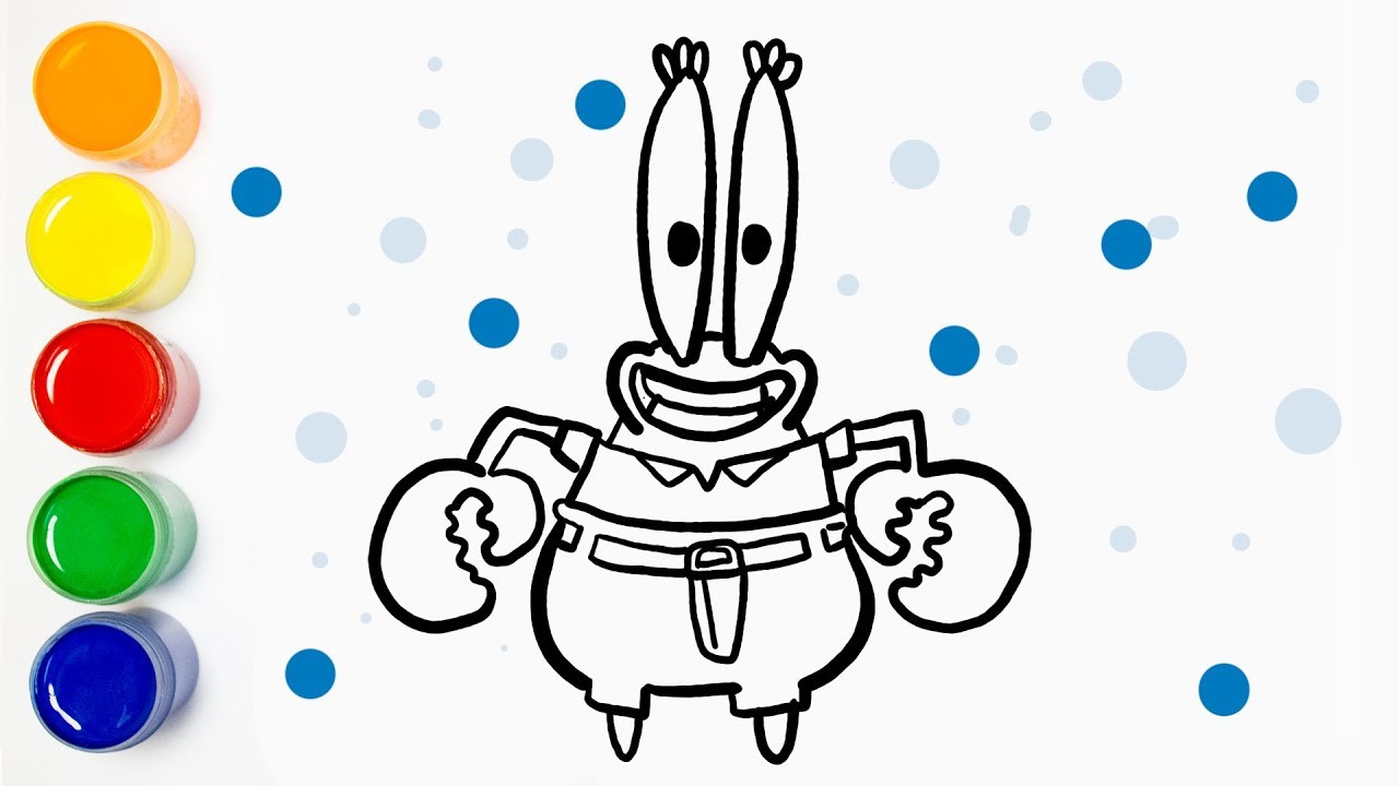 1280x720 How To Draw Color Spongebob Squarepants Mr Krabs