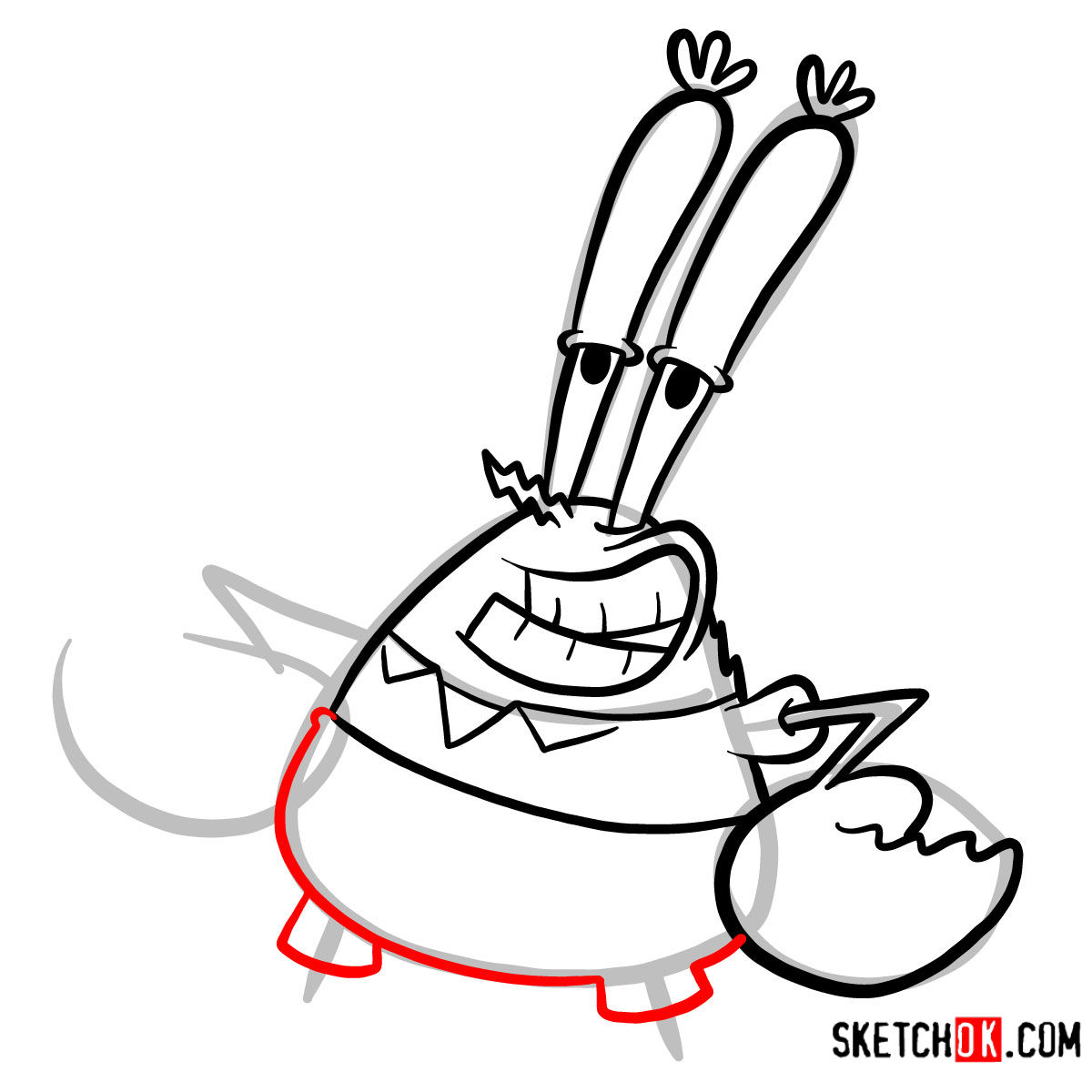 1200x1200 How To Draw Mr Krabs Spongebob