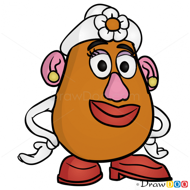 665x665 How To Draw Mrs Potato Head, Toy Story Birthday Ideas