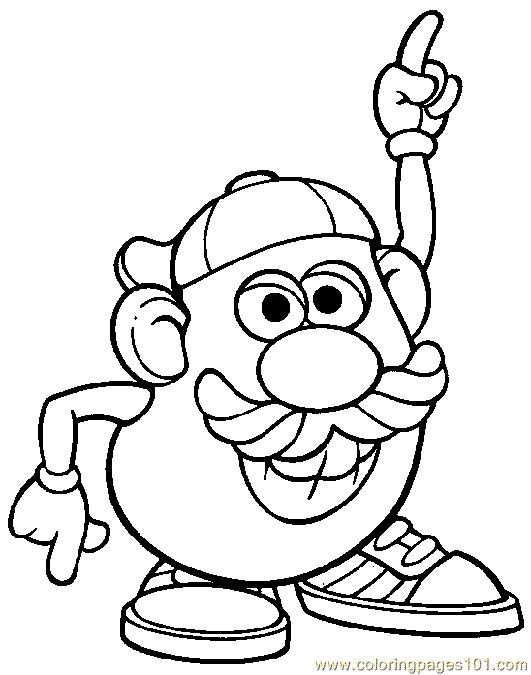 531x675 Mr Potato Head Coloring