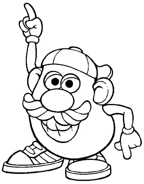 600x763 Mr Potato Head Coloring