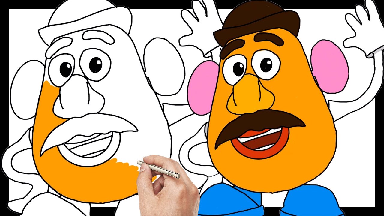 1280x720 Toy Story Draw And Color Mr Potato Head Coloring Pages