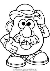 212x300 mr potato head coloring pages mr potato head birthday ideas