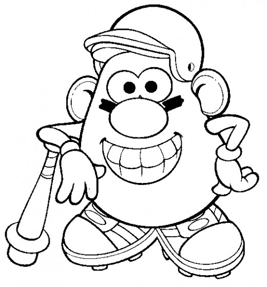 520x560 How To Draw Mr Potato Head, Step