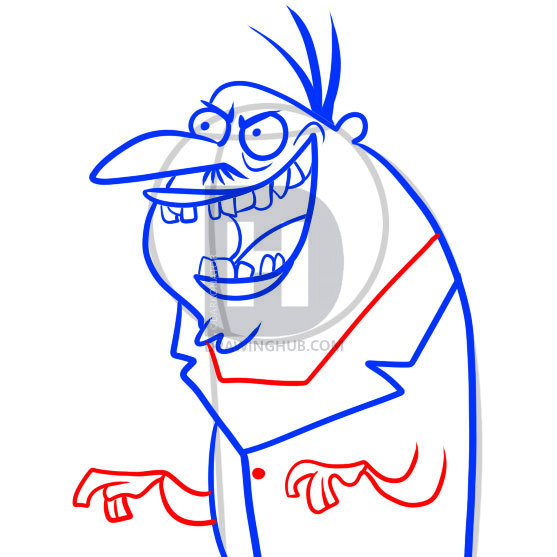 557x557 How To Draw Master Xox, Sidekick, Mr Troublemeyer, Step