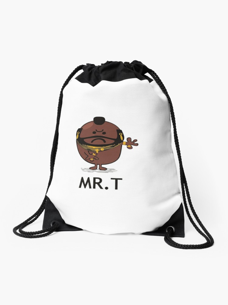 750x1000 Mr T Mr Men Parody Drawstring Bag