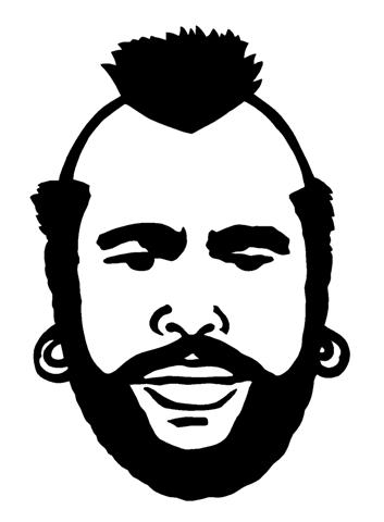 353x480 Mr T Decal Sticker