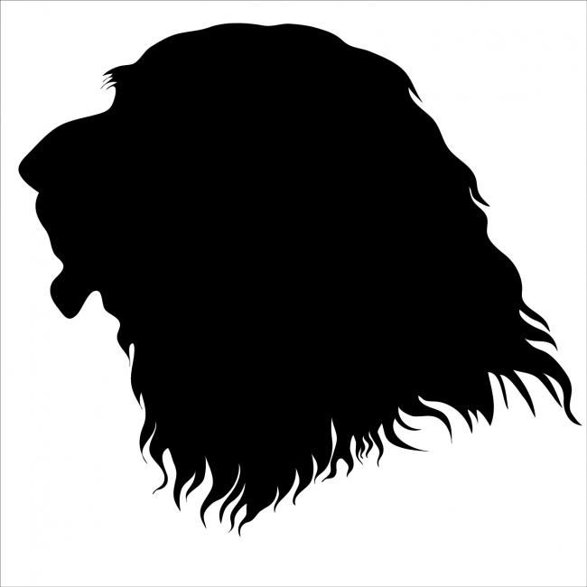 650x650 Dog Silhouette Drawing