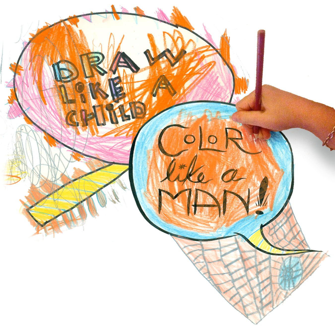 1350x1350 Draw Like A Child, Color Like A Man Mr Wright's Make