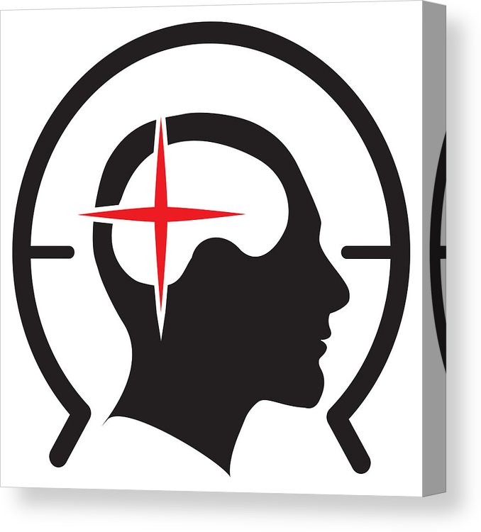 678x750 Brain Mri Icon Canvas Print Canvas Art