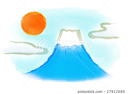 450x331 brush illustration mt fuji