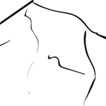 360x360 Minimalist Mt Hood Sticker