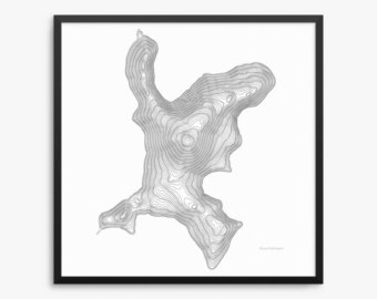 340x270 Mount Washington Wa Map Print Contour Map Mt Ellinor