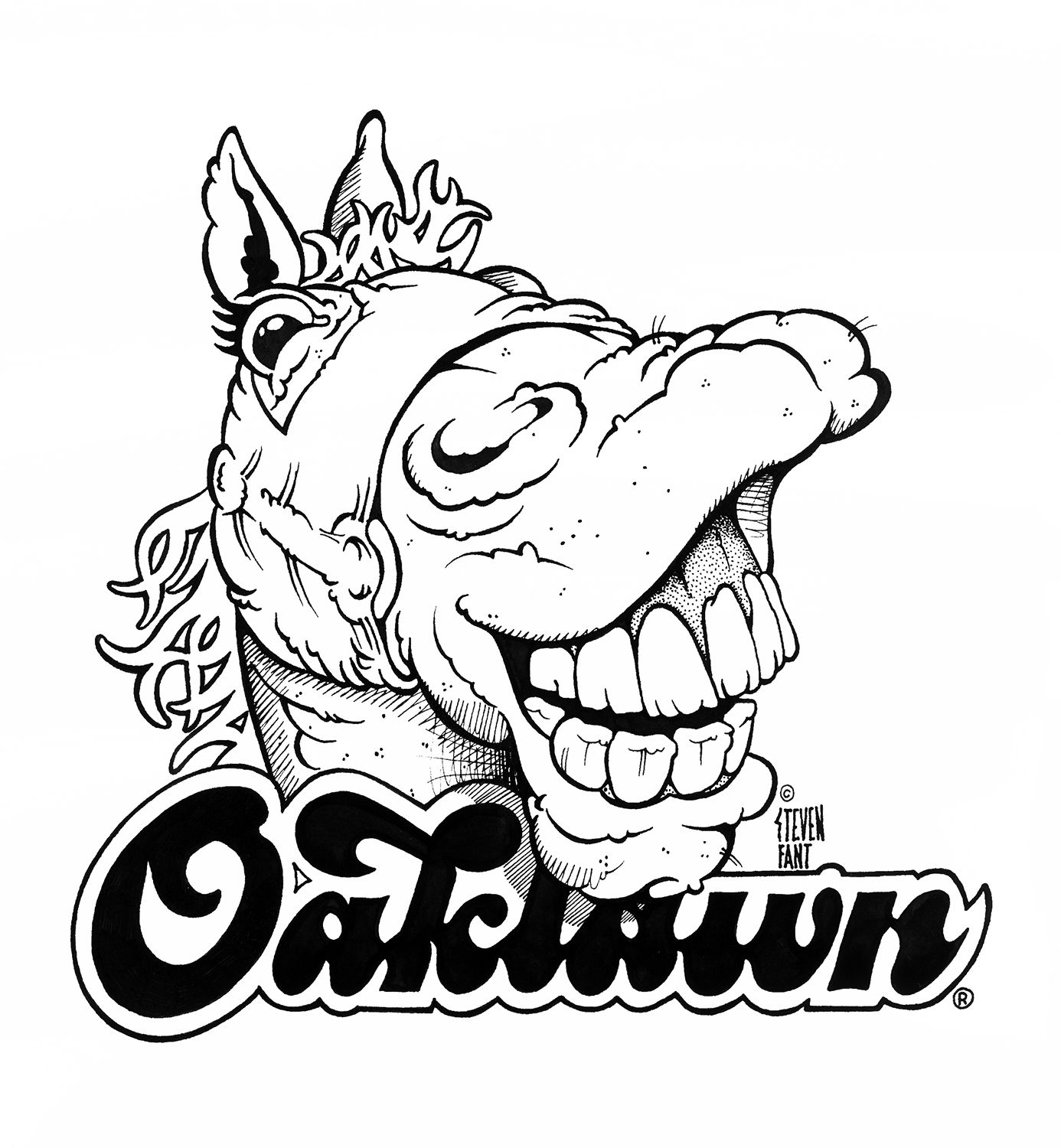 1386x1500 Pen And Ink Drawing For Nightflying Magazine's Annual Oaklawn Race