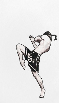 190x330 fighter spirit muay thai relentless kickboxing small buttons